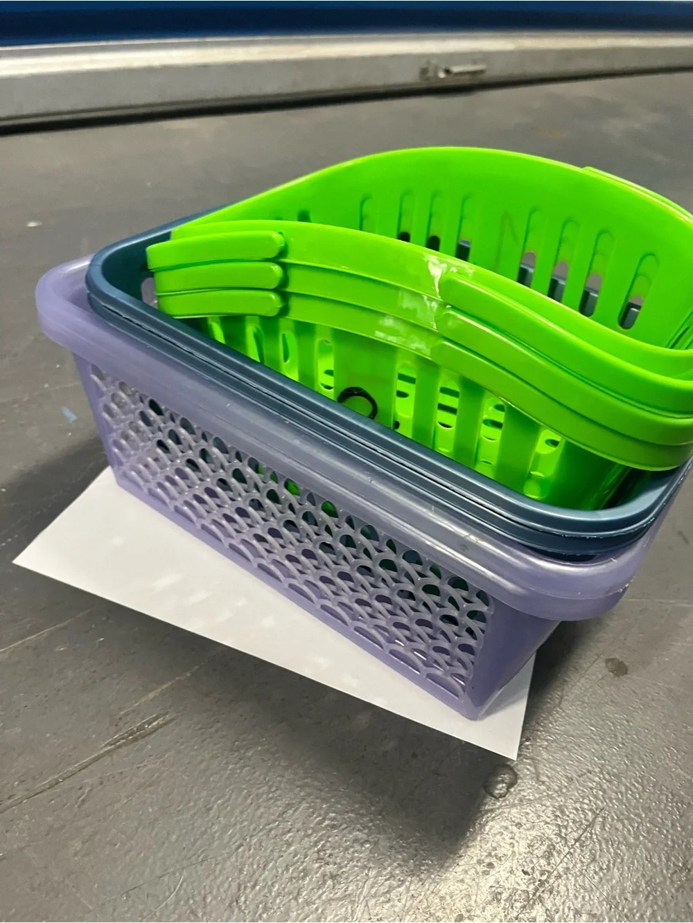 Mixed Set of Plastic Baskets